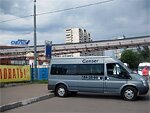 Бесплатный автобус Genser в пункт аренды автомобилей АрендаАвто-кнп на ул.Добролюбова