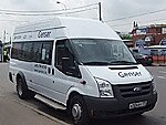 Бесплатный автобус Genser в пункт аренды автомобилей АрендаАвто-кнп на Новорязанском шоссе